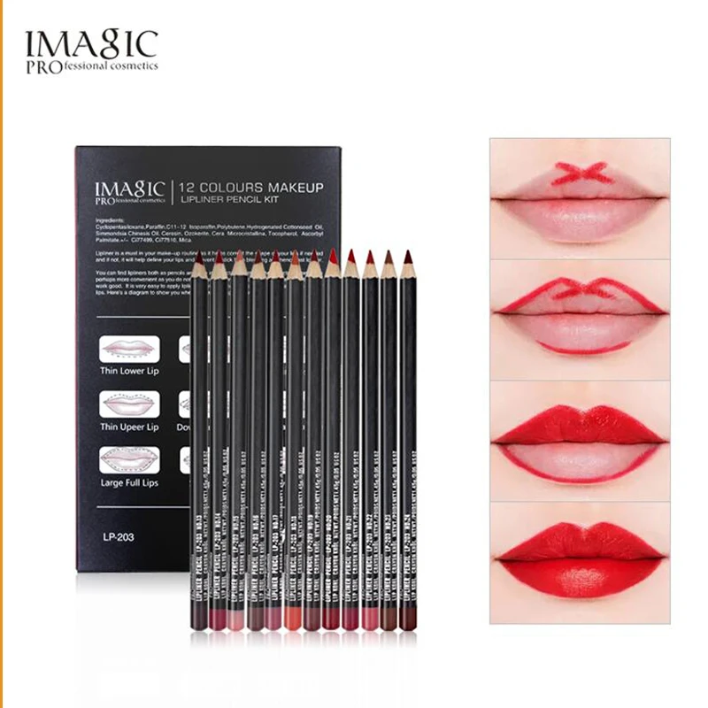 

IMAGIC LipLiner set Lip Contour Cosmetics Lip liner Pencil Waterproof Modify Lips Drawing Lip Line
