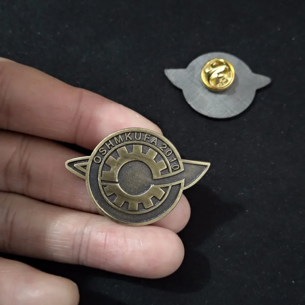 Anime Steins;Gate Badge Makise Kurisu labmen Lapel Badges Pin Brooch Cosplay2