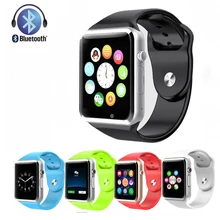 Freies verschiffen A1 Armbanduhr Bluetooth Smart Uhr Sport Pedometer Mit SIM Kamera Smartwatch Für Android S4/Anmerkung 2 Smartphone