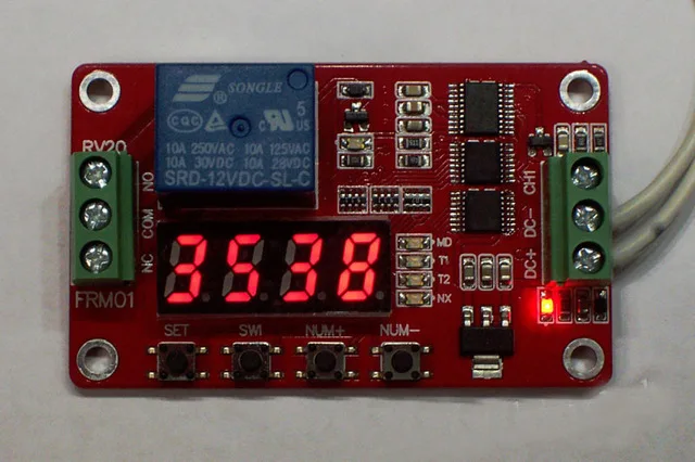 

Updated Version 5V 12V 24V FRM01 1 Channel Multifunction Relay Module Loop Delay Timer Switch Self-Locking Remote Control RC Toy