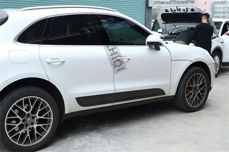 Накладка на дверь из углеродного волокна Декоративная полоса для Porsche Macan высокое качество 4 шт. авто аксессуары