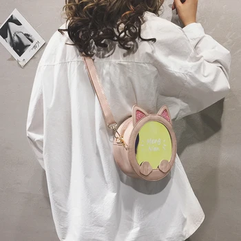 

New small bag cute female bag summer new cartoon chain shoulder Messenger bag creative small round bag