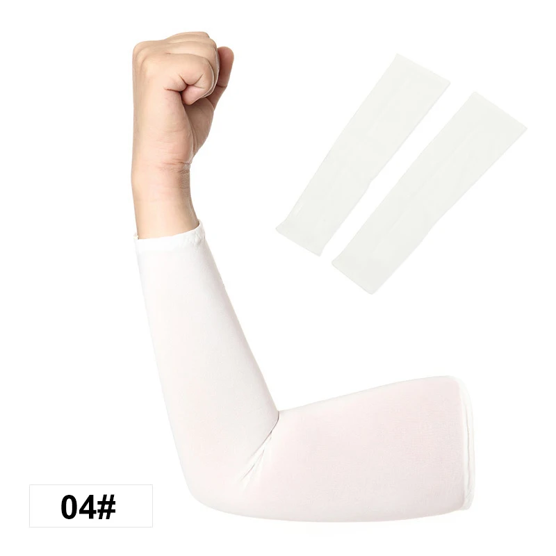 

1Pcs Breathable Quick Dry UV Protection Running Arm Sleeves Basketball Elbow Pad Fitness Armguards Sports Cycling Arm Warmers