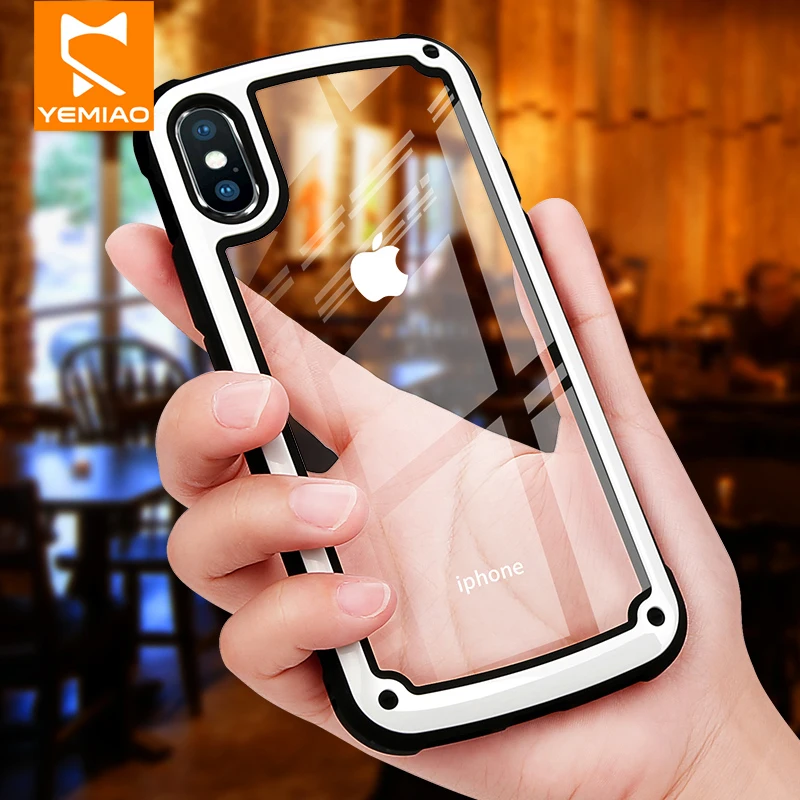Ударопрочный чехол для телефона iPhone 6 7 8 Plus защитный X XS Max XR S Розовый Жесткий ПК