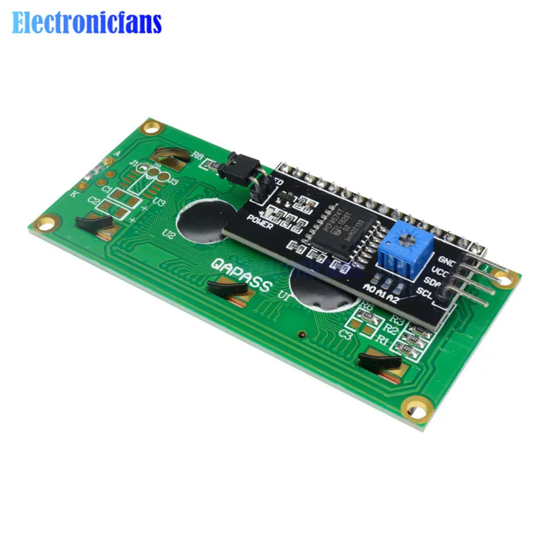 Модуль ЖКД синий зеленый Экран IIC I2C Интерфейс 1602 16*2 ЖК-дисплей 5 V для arduino 1602 ЖК-дисплей UNO R3 Mega2560 ЖК-дисплей 1602 адаптер пластины