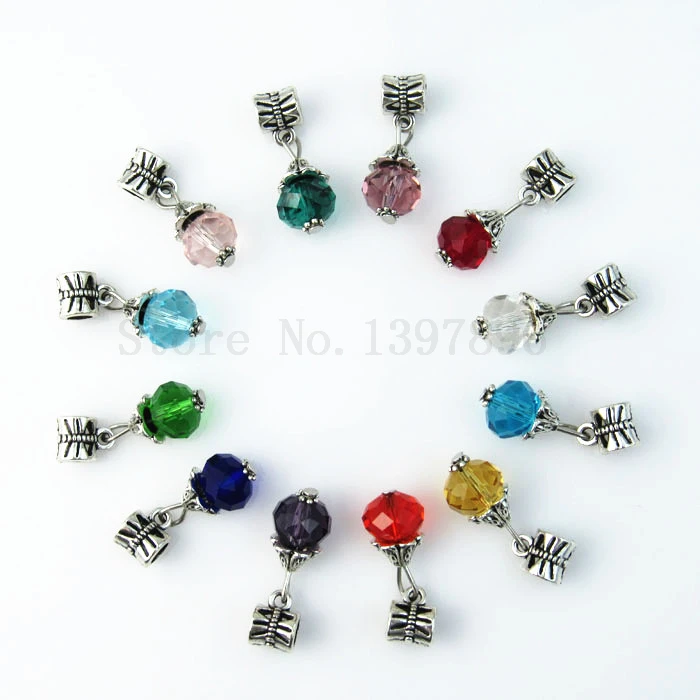 2017 Hot 10mm Crystal 12 Months Birthstone Hole Beads 2017 Hot 10mm Crystal 12 Months Birthstone Hole Beads Charms For Diy European Bracelet In From Jewelry Accessories On Aliexpress