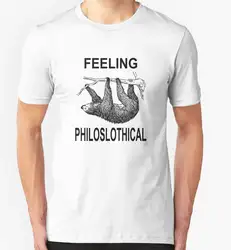 Чувство PHILOSLOTHICAL футболка смешные слоган каламбур лень подарок на день рождения подарок