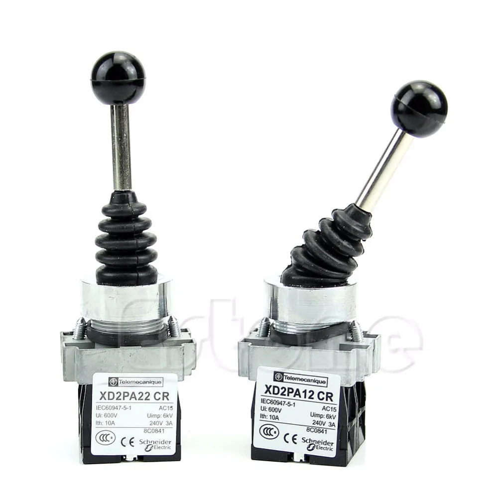 

New Arrival 2NO 2Positions Joystick Latching Maintained Wobble Switch XD2PA12 CR+XD2-PA22 CR Drop Ship