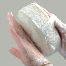 Spugna da bagno in luffa naturale palla da bagno doccia sfregamento bagno doccia lavaggio corpo pentola spugna Scrubber durevole spazzola per massaggi sani