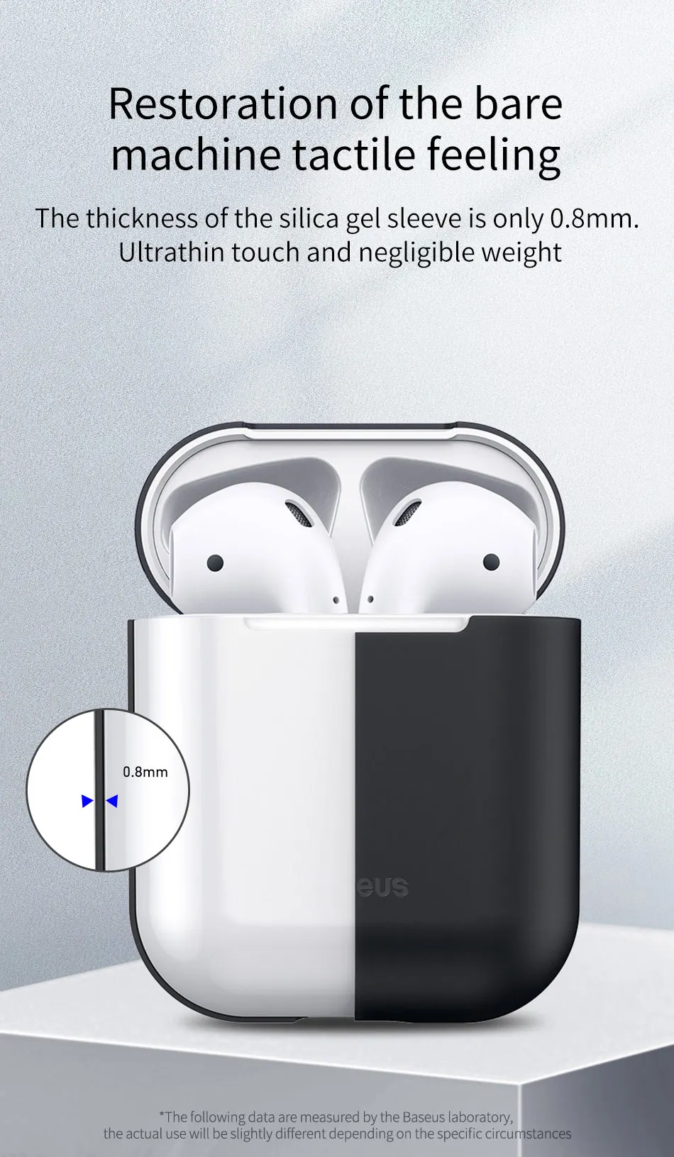 Baseus чехол для наушников AirPods, Цветной силиконовый чехол для AirPods 2, 1 чехол, беспроводной Bluetooth чехол для наушников Airpods