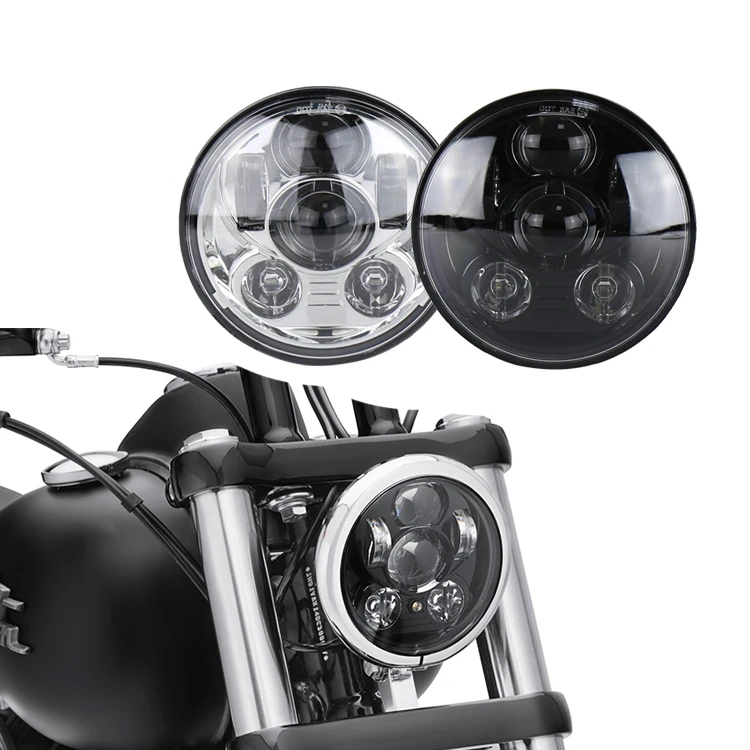 

2017new 5inch 45w Projector Daymaker LED Light Bulb Chrome Motorcycle Headlight for Harley