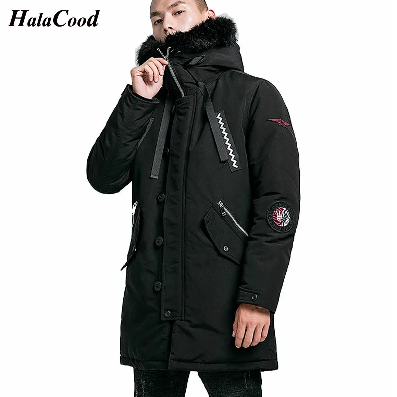 

Hot New Quality Parka Men Winter Long Jacket Men Hooded Thick Cotton-Padded Jacket Mens Parka Coat Male Fashion Casual Coats 4XL