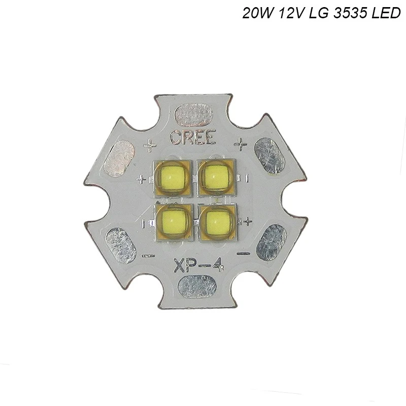 SamSung светодиодный Cree XLamp 20 Вт 6 в 12 В светодиодный излучатель 2546lm@ 19 Вт холодный белый Светодиодный J2 1A чип-светильник с 20 мм Cooper PCB