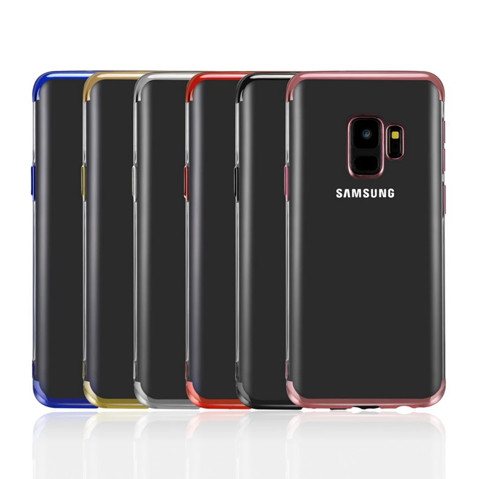 

Luxury Plating Case For Samsung Galaxy Note 8 Note 9 Case Ultra Slim Transparent Cover For Samsung Note 9 Soft TPU Back Cover