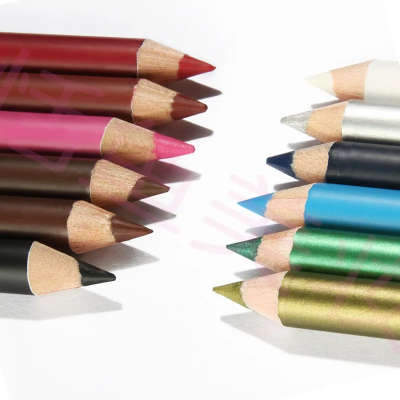12 цветов/Лот Водостойкий карандаш для глаз Shadown Eye Liner цветной губ макияжа
