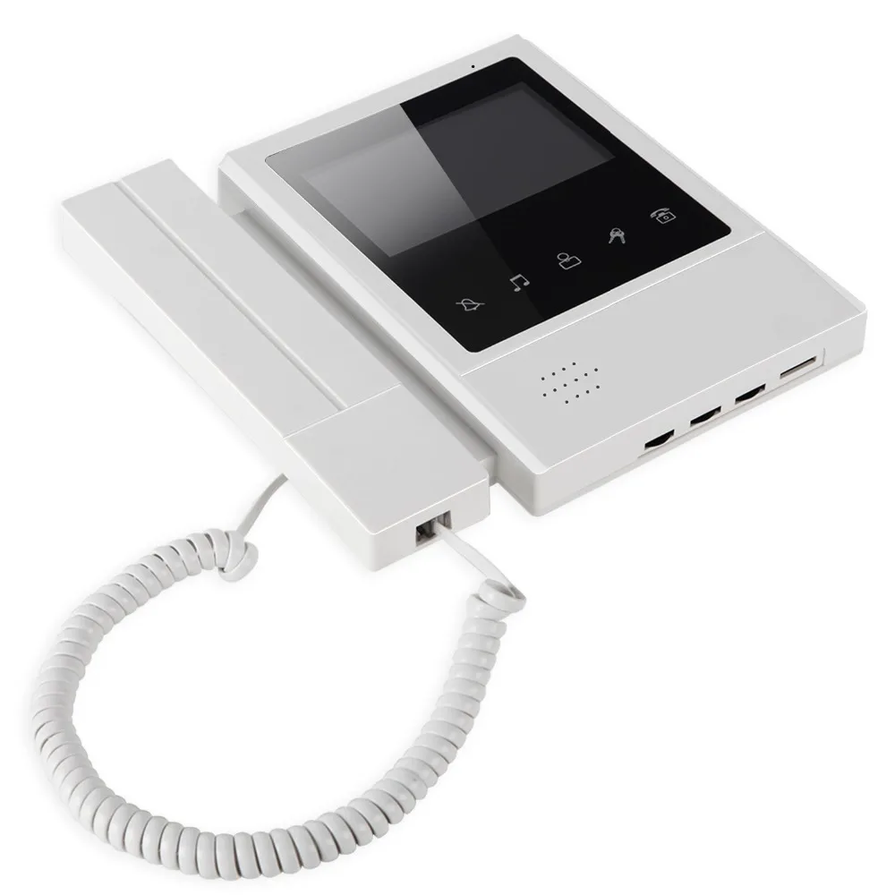 Yobang безопасности RFID Система контроля доступа 4,3 дюймов Монитор видеодомофона телефонный звонок визуальный домофон 1 Камера 4 монитора