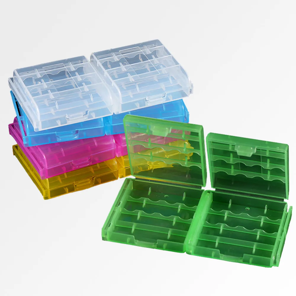 

10boxes/lot Plastic Battery Holder Box Organizer Container For AA And AAA Battery Storage Boxes Case Cover For AA & AAA Battery
