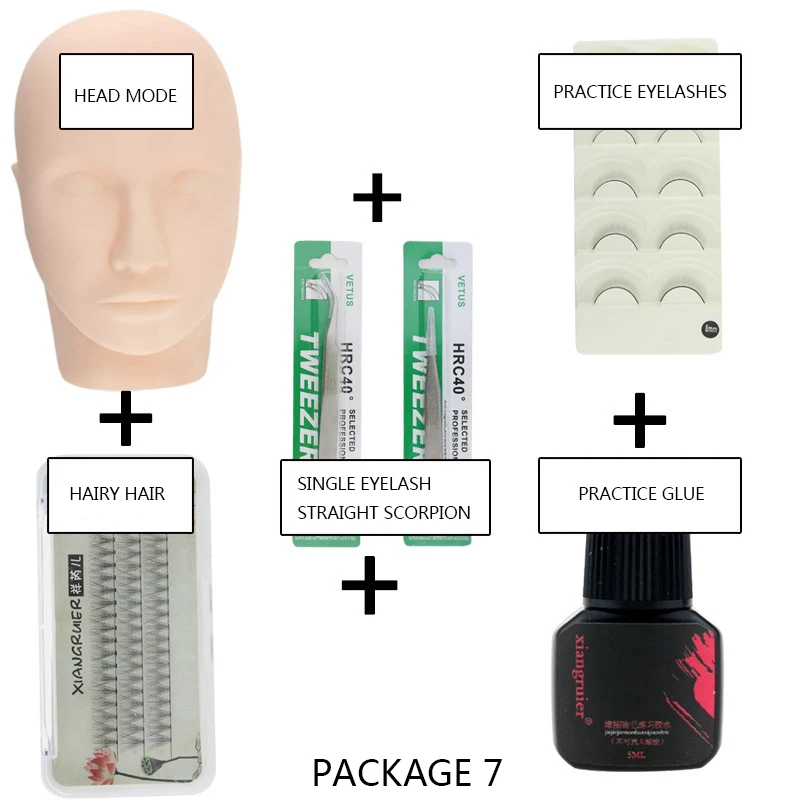 

Novice Practice Grafting Planting Eyelashes Suit Beginner Training College Dummy Head Mold Planting Eyelash Tools