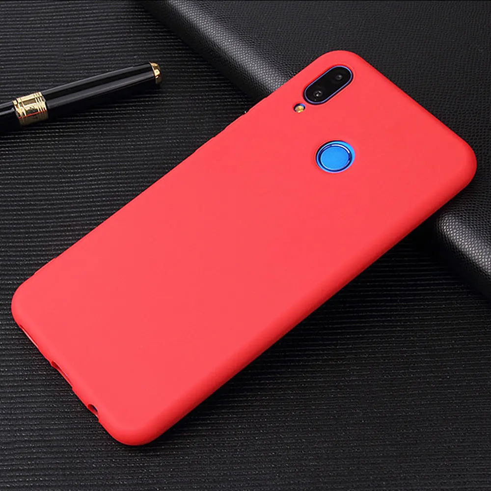 Candy Color Phone Case For Huawei Honor P20 lite 8x 7c 9 10 Lite Simple Y9 Y6 Y5 For Honor 7C 7A Pro 8C P Smart Fashion Cover