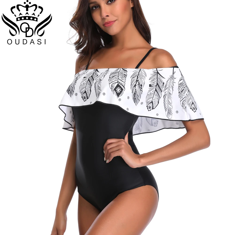 

2018 Sexy bodysuits Solid One Piece Swimsuit Floral print Lace Swimwear Women Push Up Bathing Suits Bathing suit Women