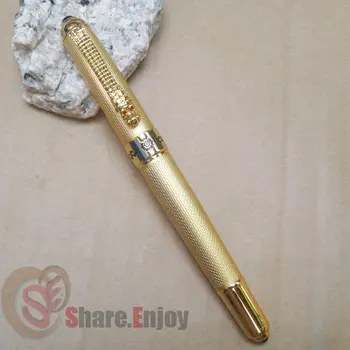 

JINHAO 1000 EXECUTIVE GOLDEN ROLLER BALL PEN DRAGON CLIP