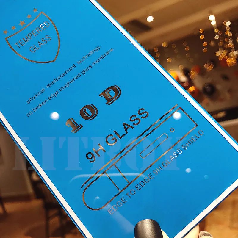 10D Gehärtetem Glas Für iPhone Xs Max 7 8 6 Plus Screen Protector Volle Abdeckung Schutz Glas Für i