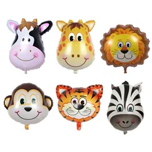 Cartoon Animal Head Aluminum Foil Balloon Farm Theme Balloon Wedding Decor Children Birthday Party font b