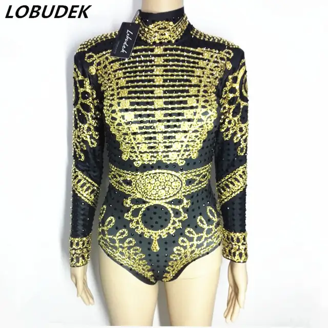 gold leotard