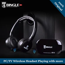 2017 High Quality Bingle B616 Computer TV Earphone Multifunction Wireless Headset Headphone with FM Radio for MP3 PC Audio
