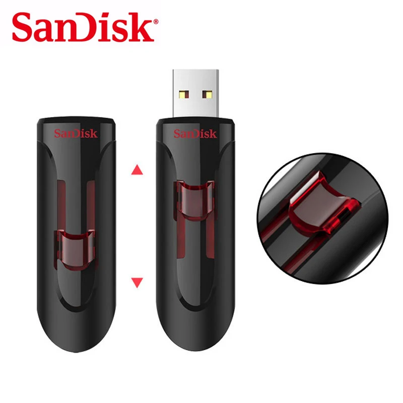 Флеш-накопитель SanDisk USB3.0 32 Гб 64 ГБ флеш-карта памяти 128 ГБ 256 ГБ флеш-накопитель 16 ГБ флеш-накопитель U диск CZ600 для планшетных ПК/ноутбуков