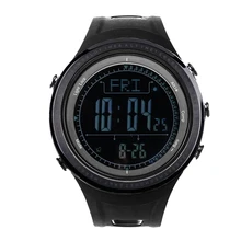 SUNROAD Мужские Цифровые уличные спортивные Watch-5ATM водонепроницаемые альтиметр компас секундомер барометр шагомер плавательные наручные часы