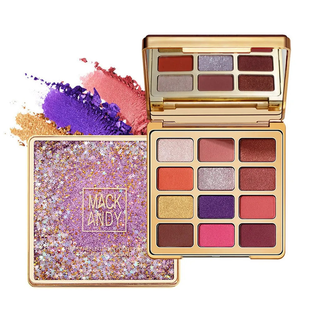 

PHOERA Mirage Starry sky sand shadow shadow matte pearlescent earth color net red with the same paragraph 12 color eyeshadow