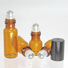Brown 5ml goblet essential oil bottle portable brown ball bottle 5pcs perfume sub-bottle ball perfume sub-bottle Brown 5ml goblet essential oil bottle portable brown ball bottle 5pcs perfume sub-bottle ball perfume sub-bottle