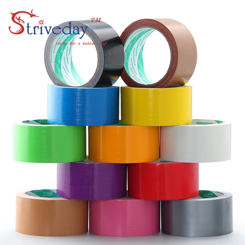 

2pcs/lot 20mm wide 10 meters long color Cloth base tape Strong waterproof No trace High viscosity carpet tape Diy decoration