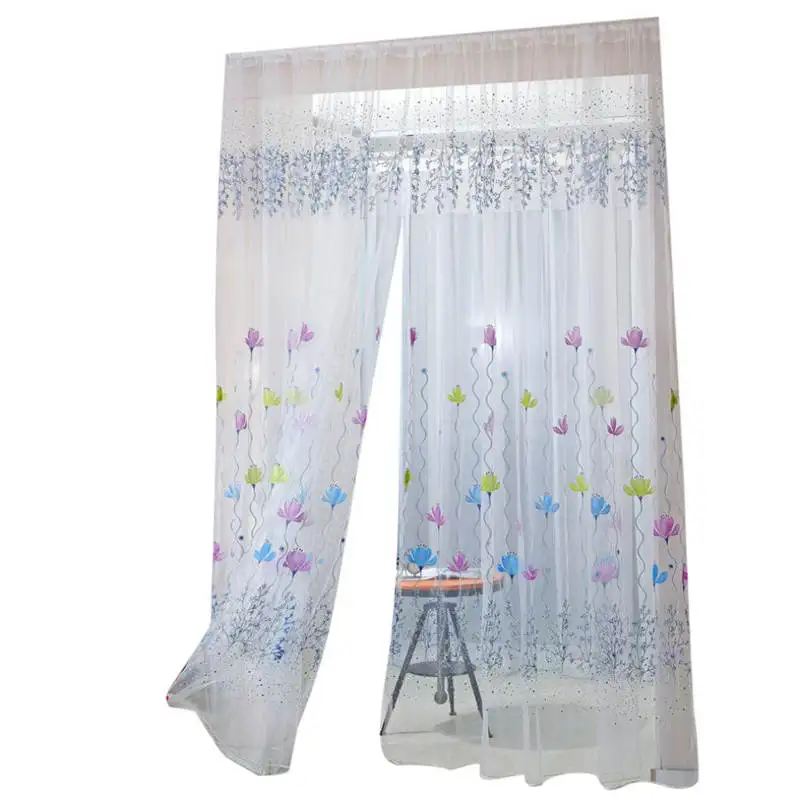 Ouneed Wheat Sheer Curtain Tulle Window Treatment Voile Drape Valance Bedroom Sheers Curtains