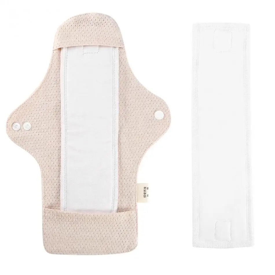 

Reusable Fine 100% Organic Cotton Sanitary Napkins Cloth Menstrual Pad Washable Feminine Sanitary Pads Moma Pantiline Day Use