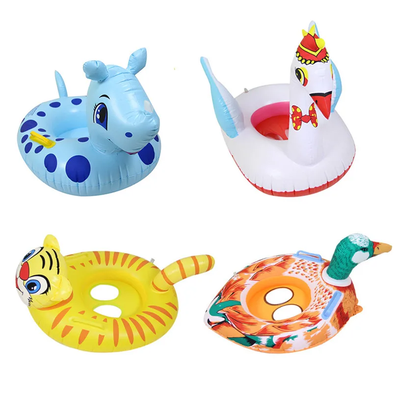 Summer Swimming Pool Ring Floating Inflatable Unicorn Cartoon Thicken Baby swimming seat Animal shape Kids Swim Ring #3j18#F (11)