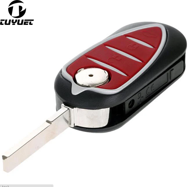 Replacement Keyless Entry Case Folding Flip Remote Key Shell for Alfa Romeo Blanks