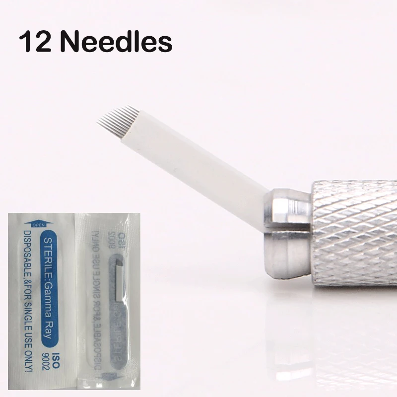 Иглы для микроблейдинга и татуировок 12 шт. 100 шт.|tattoo needles|needle 12tattoo pins |