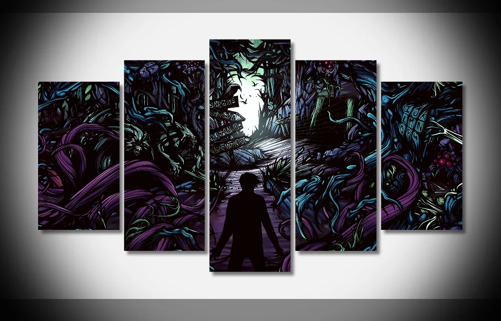 7347 music a day to remember post hardcore album covers cover art Poster wood Framed Gallery ...