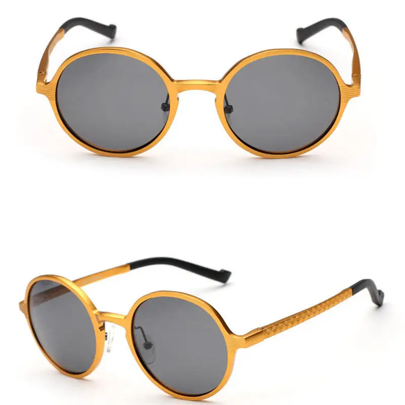 1 шт. Ретро алюминиевые солнцезащитные очки унисекс поляризованные линзы Винтажные Солнцезащитные Очки