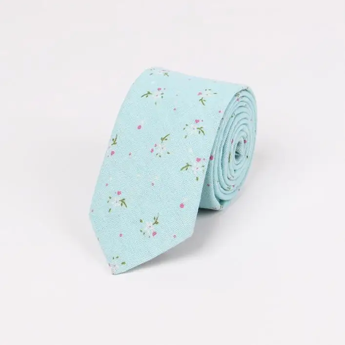 Mantieqingway 6,5 см хлопковые обтягивающие галстуки с цветочным принтом для мужчин, винтажный галстук для свадебной вечеринки, конфетный цвет, Женихи, галстук, галстук, Gravatas Vestidos - Цвет: D