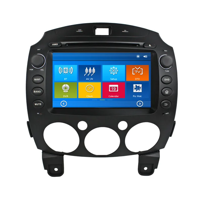 8" 2 Din Head Unit Car DVD Player for Mazda 2 Mazda2 with GPS