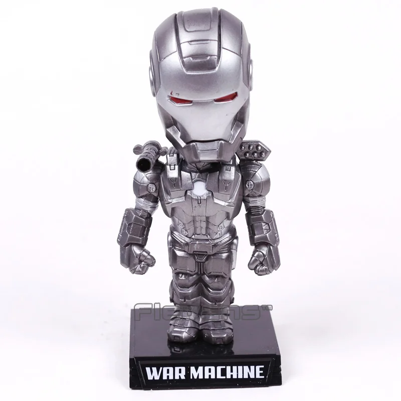 Iron Man Iron Patriot War Machine Wacky Wobbler Bobble Head PVC Action Figure Collection Toy Doll with Retail Box