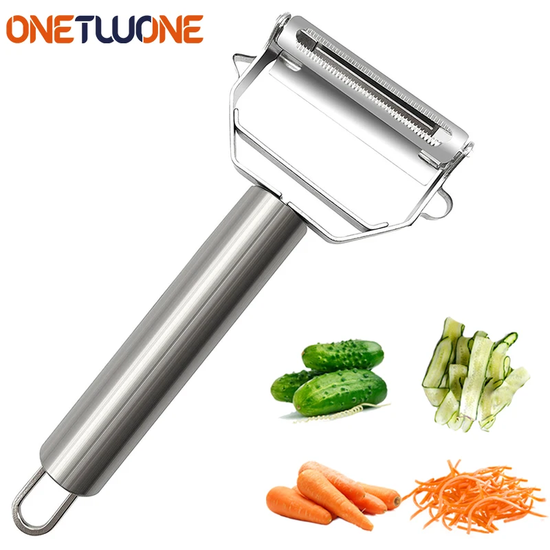 

Fruit Vegetable Peelers Kitchen Gadget Multifunction Julienne, Potato Carrot Stainless Steel Slicer Grater Kitchen Accessories