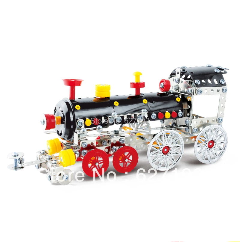 2015 Hot Sale Diy 3d Classic Alloy Steam Engines Train Model Assembling