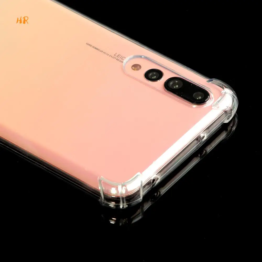 100 шт. прозрачный силиконовый чехол для huawei P20 Lite P20 Pro P20 плюс P10 Lite P8 LITI ясно Гибридный противоударный бампер