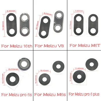 

10 Pcs/Lot,Back Rear Camera Glass Lens With Adhesive For Meizu M2 M3 M3s M5 M5s M6 Pro 6 plus 6S 7S 16TH M6S M6T Note 8 V8