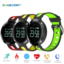 Smarcent DM58 SmartBand часы T1 IP68 Водонепроницаемый крови Давление монитор сердечного ритма браслет вызова/SMS напоминание Спортивная Smart Band