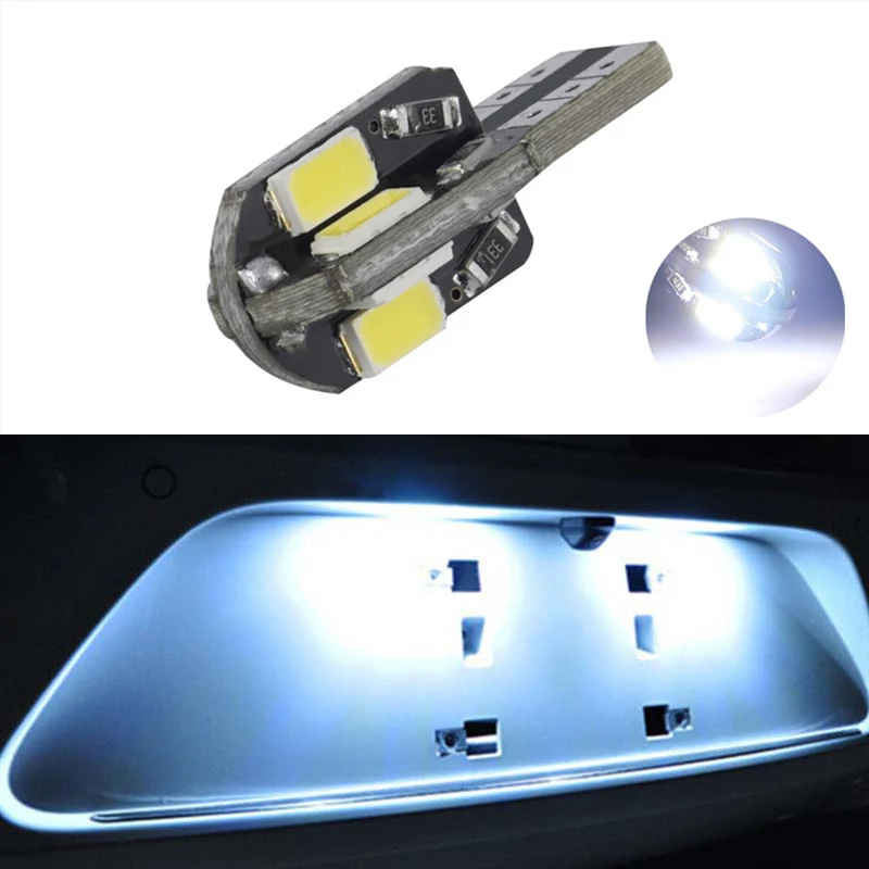

1X T10 W5W 5730SMD Error free Bright White LED License Number Plate Light For KIA RIO K2 K5